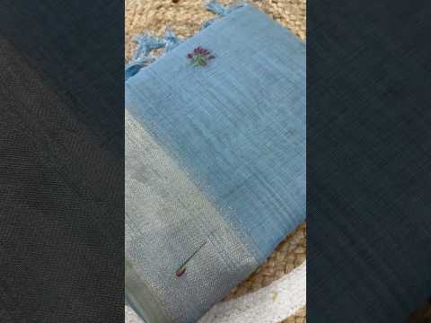 Pure Muga Cotton Lotus Paithani Saree
