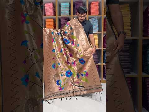 Dupatta - Pure Zari Floral Multicolor Weaving Paithani Dupatta