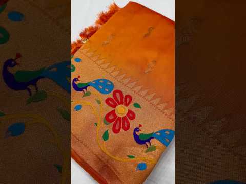Soft Silk Peacock Design Paithani Saree