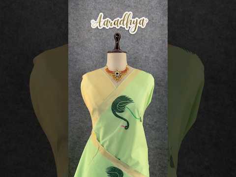 Most Trending Swan Lotus Khadi Raw SIlk Paithani Saree