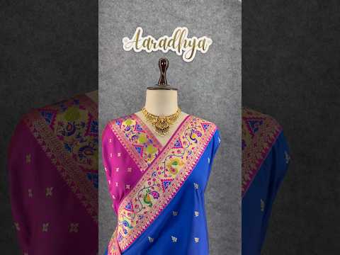 Rajwadi Mor Paithani Zari Butti Saree