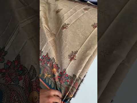Soft Silk Kalamakari Fusion Printed Saree