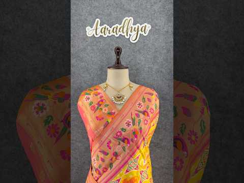 Designer Paithani Patola Sparrow Saree in Banarasi Soft Silk