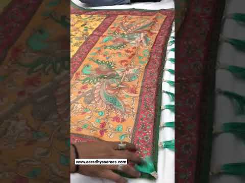 Kalamkari Printed Pure Malai Cotton Saree