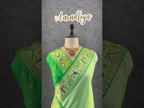 Rajwadi Mor Paithani Zari Butti Saree