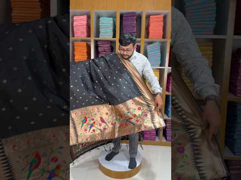 Pure Zari Temple Parrot Paithani Dupatta