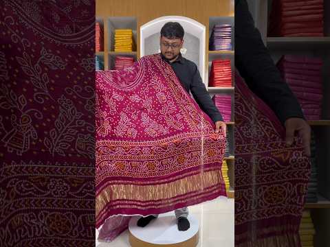 Premium Pure Gaji Silk Bandhani Dupatta