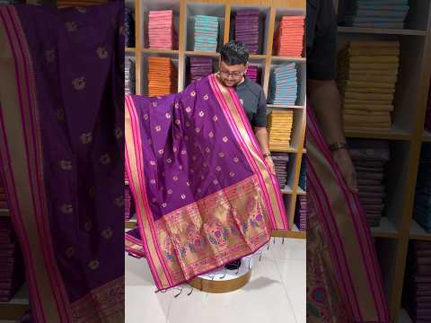 Traditional Paithani Kadiyal Border Saree