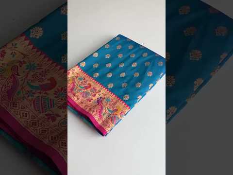 Paithani Silk Traditional Zari Weaving Rich Pallu Saree