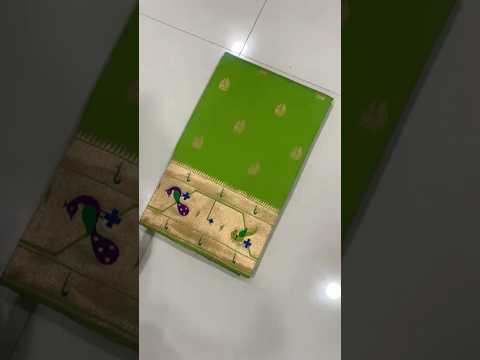 Pure Kanchipuram Paithani Silk Parrot Design Saree