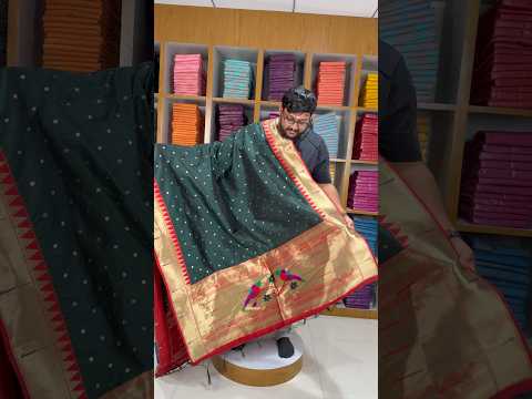 Pure Paithani Zari Border Parrot Motif Pallu Dupatta