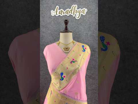 Pure Kanchipuram Paithani Silk Parrot Design Saree