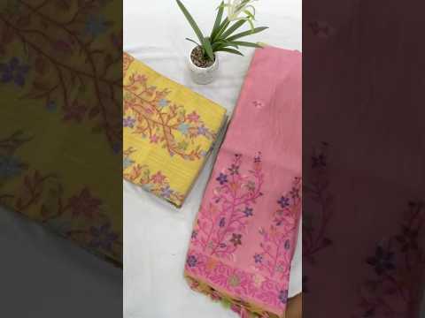 Soft Jamdani Muga Cotton Saree