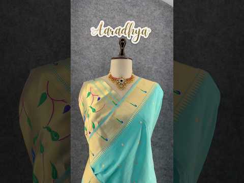 Peacock Pallu & Gold Zari Border Paithani Silk Saree
