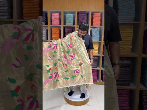 Paithani Soft Silk Lotus Jaal Dupatta
