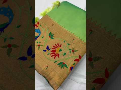 Harmony Paithani Soft Silk Meenakari Peacock Pallu Saree
