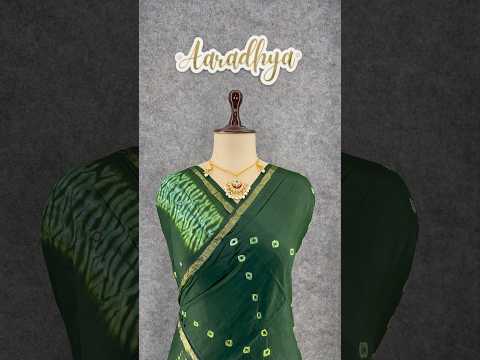 Pure Cotton Hand Dyed Bandhej Sibori Saree