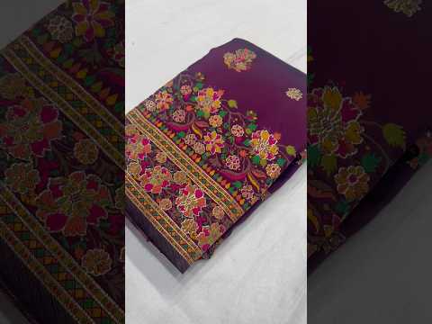 Pashmina Kashmiri Meenakari Silk Saree