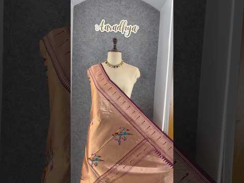 Pure Fully Zari Woven Parrot Motif Paithani Dupatta