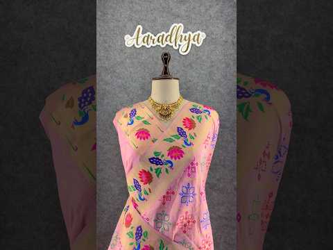Pure Soft Silk Bandhani Patola Fusion Paithani Saree