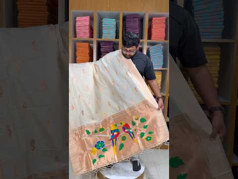 Pure Paithani Multicolor Parrot Weaving Motif Pallu Dupatta