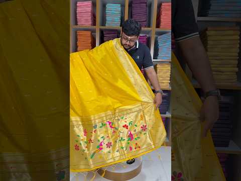 Pure Zari Triple Muniya Border Parrot Paithani Dupatta