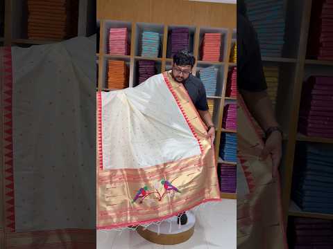 Pure Paithani Zari Border Parrot Motif Pallu Dupatta