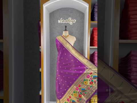 Pure Paithani Silk Weaving Zari Paithani Duppata