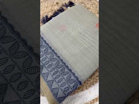 Soft Pure Muga Cotton Meenakari Weaving Saree