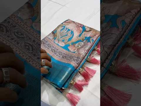 Manipuri Silk Digital Printed Kalamkari Saree