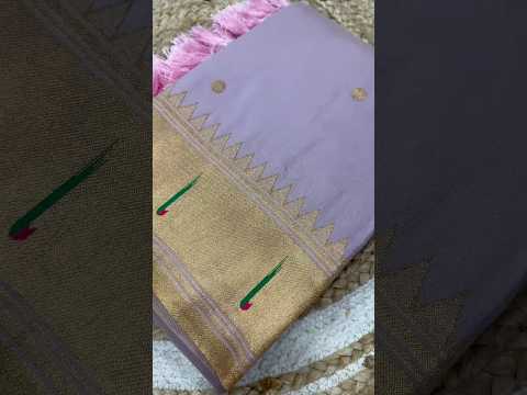 Soft Paithani Silk Meenakari Peacock & Munia Border Saree