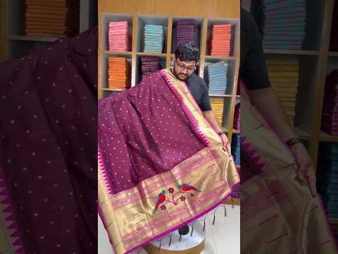 Pure Paithani Zari Border Parrot Motif Pallu Dupatta