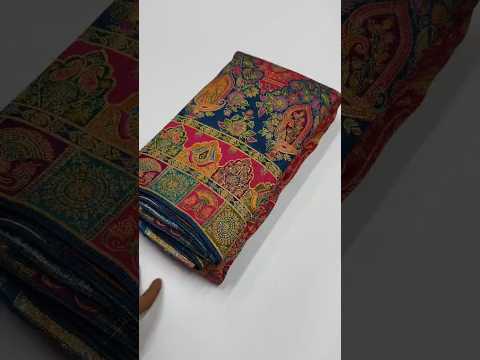 Pure Viscose Silk Meenakari Position Weaving Saree
