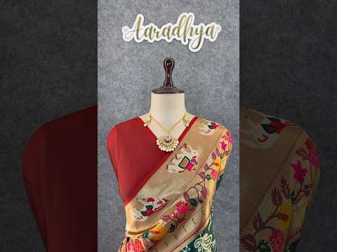 Lucknowi Paithani and Patola Fusion Saree