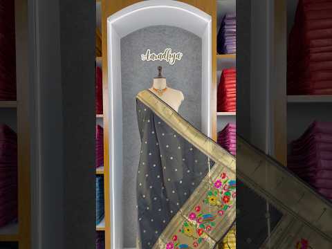 Pure Paithani Silk Weaving Zari Paithani Duppata