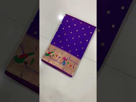 Soft Silk Parrot Peacock Border Paithani Saree