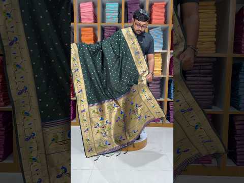 Dupatta - Pure Zari Peacock Motif Paithani Dupatta