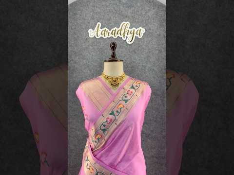Soft Tussar Silk Pastel Paithani Saree