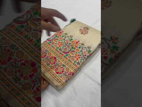 Pashmina Kashmiri Meenakari Silk Saree