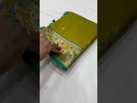 Soft Meenkari Zari Weaving Paithani Silk Saree