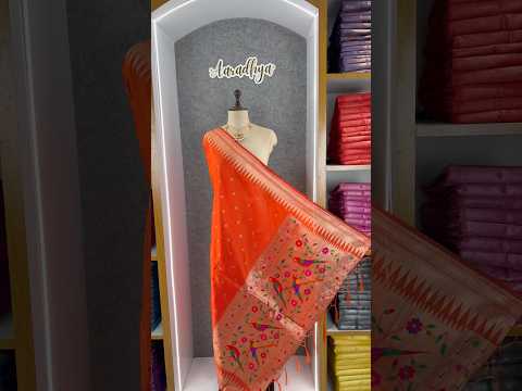 Pure Zari Temple Parrot Paithani Dupatta