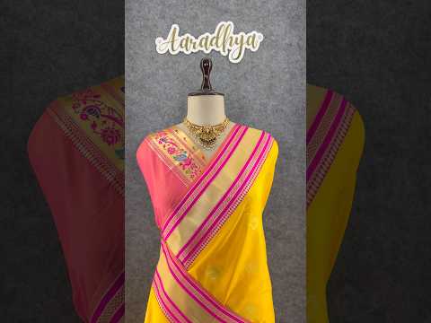Traditional Paithani Kadiyal Border Saree
