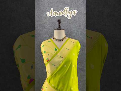 Floral Meena Zari Pallu Paithani Silk Saree