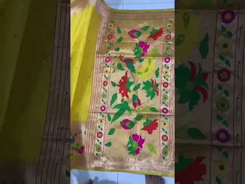 Soft Silk Big Border Peacock Bel Paithani Saree