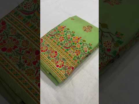 Pashmina Kashmiri Meenakari Silk Saree