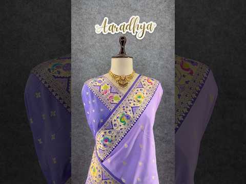 Rajwadi Mor Paithani Zari Butti Saree