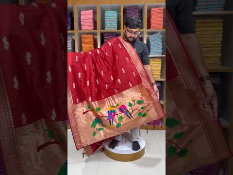 Pure Paithani Multicolor Parrot Weaving Motif Pallu Dupatta