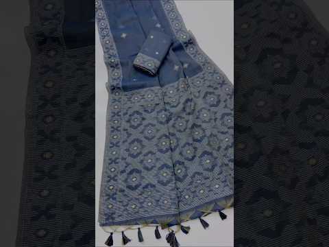 Chanderi Mul Cotton Jamdani Weaving Saree