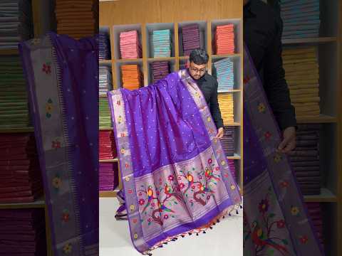 Phoolmala Paithani Soft Khadi Raw Silk Saree