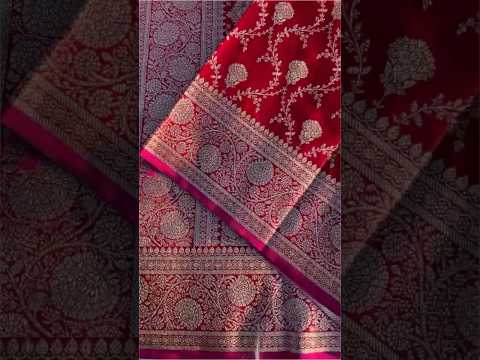 Banarasi Mushro Satin Silk Zari Weaving Saree